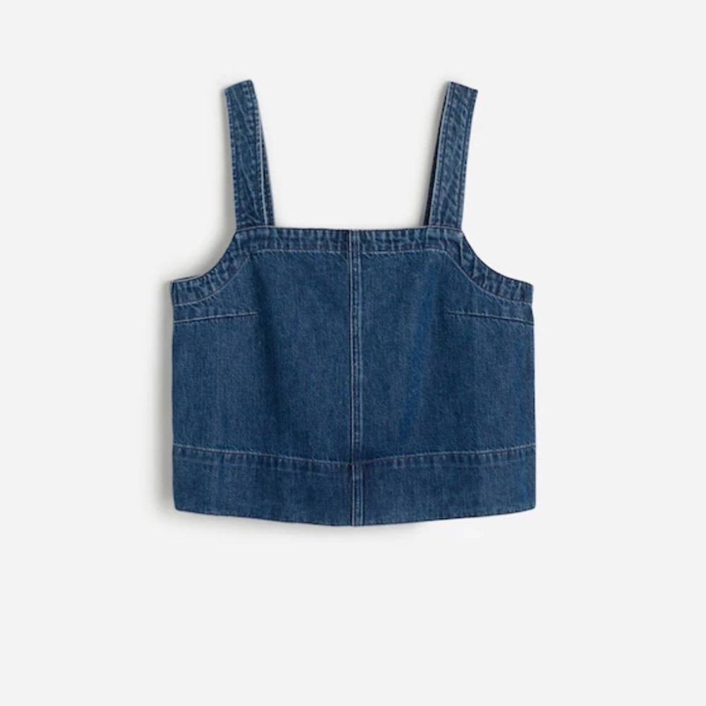 Madewell Blue Denim Crop Top